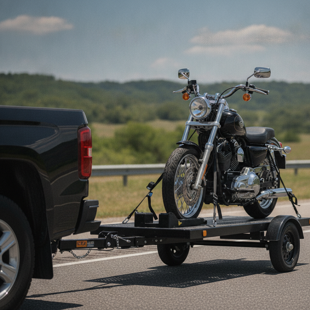 close-up photo of Motorcycle Towing without humans